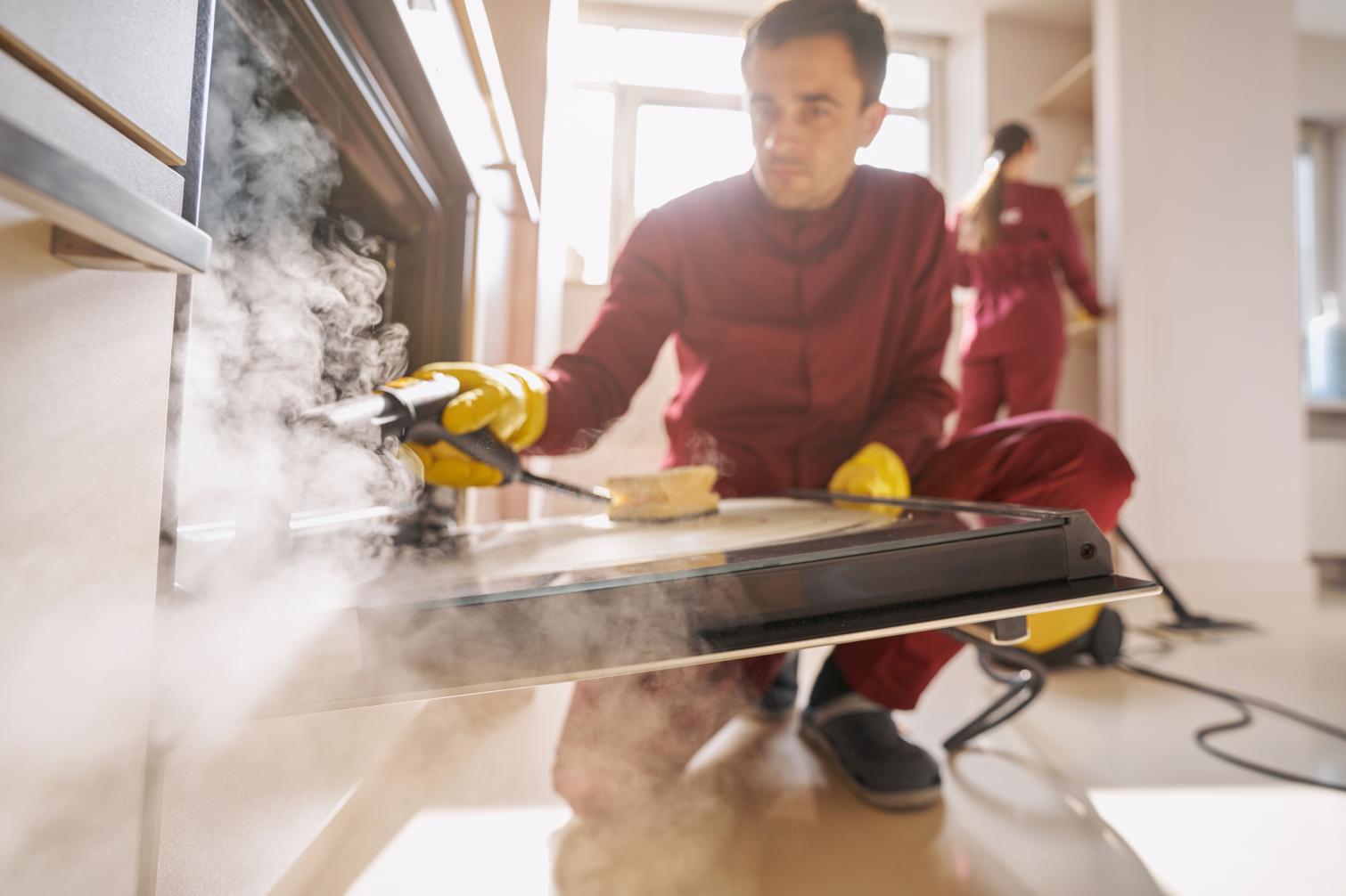 PestDefy technician treating kitchen